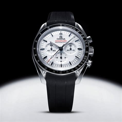 omega speedmaster new white|omega speedmaster white dial 42mm.